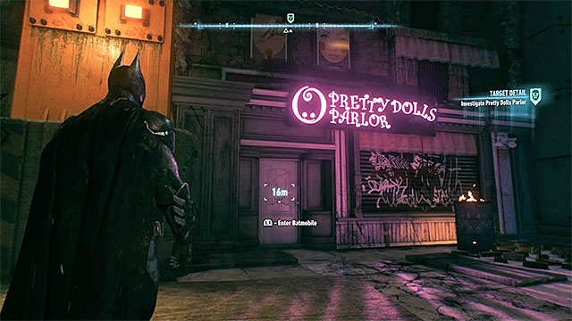 Entrance to the parlor - The Perfect Crime | Side missions (Most Wanted) - Side missions (Most Wanted) - Batman: Arkham Knight Game Guide & Walkthrough