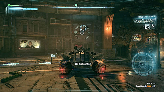 Point 3: Fireman Lozar - Reaching the imprisoned fireman isnt easy as the bandits are located inside the building - The Line of Duty | Side missions (Most Wanted) - Side missions (Most Wanted) - Batman: Arkham Knight Game Guide & Walkthrough