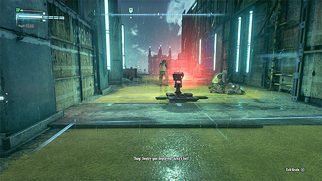 Enemies can place turrets or mines and use grenades - The Line of Duty | Side missions (Most Wanted) - Side missions (Most Wanted) - Batman: Arkham Knight Game Guide & Walkthrough