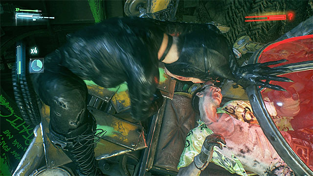 Now, the Riddler needs to be attacked by the Catwoman - The Riddler - proper boss battle | Batman Arkham Knight - Riddlers Revenge - Batman: Arkham Knight Game Guide & Walkthrough