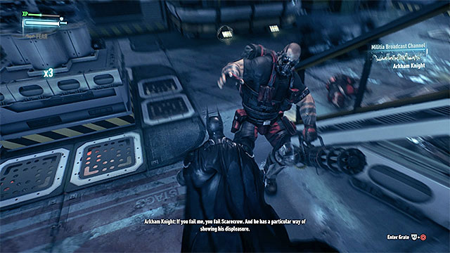 While fighting the elite enemy press the counter button in the correct moments - Find Scarecrow onboard the second airship | Main story - Main story - Batman: Arkham Knight Game Guide & Walkthrough