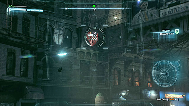An example breakable object - use Batmobiles main cannon - Breakable objects on Bleake Island | Collectibles - Bleake Island - Collectibles - Bleake Island - Batman: Arkham Knight Game Guide & Walkthrough