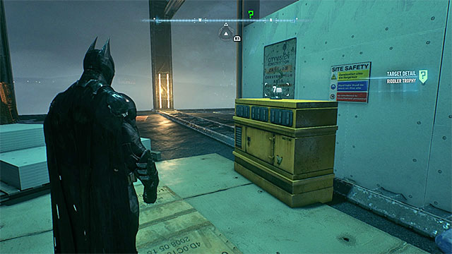 The trophy is obtained easily - Riddler trophies on Founders Island (1-16) | Collectibles - Founders Island - Collectibles - Founders Island - Batman: Arkham Knight Game Guide & Walkthrough