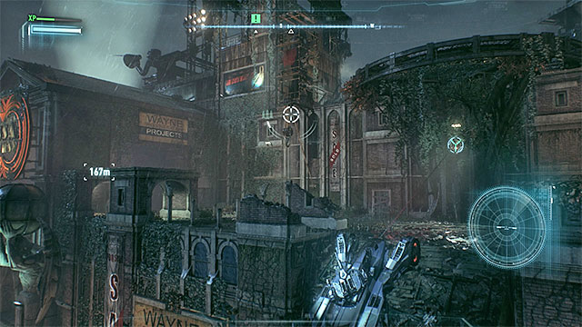 After using the Winch on the third object, you will be pulling yourself towards it. - Use Panessa Studio antenna | Main story - Main story - Batman: Arkham Knight Game Guide & Walkthrough
