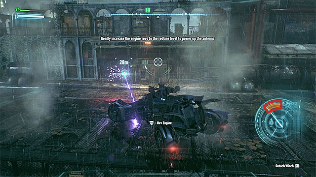 Mind the revolution gauge - it needs to match the orange area. - Use Panessa Studio antenna | Main story - Main story - Batman: Arkham Knight Game Guide & Walkthrough