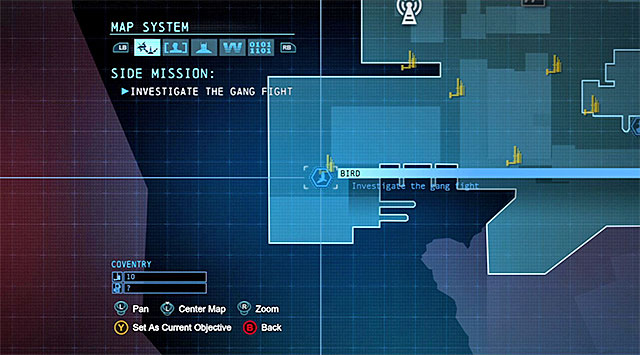 After you return to the Burnley district, you will be able to start completing this optional mission (you can, of course, leave it for later) - Bird - Most Wanted - Batman: Arkham Origins - Game Guide and Walkthrough