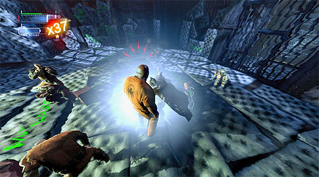 Use the gloves again, thanks to which you eliminate the enemies that pose the major threat - Stop the Joker #2 - cell block B - Main storyline - Batman: Arkham Origins - Game Guide and Walkthrough