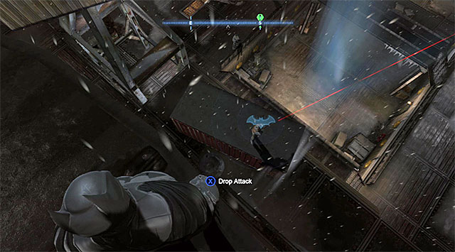 The other one of the snipers is deployed to the North of here - Gain access to the Final Offer - Main storyline - Batman: Arkham Origins - Game Guide and Walkthrough