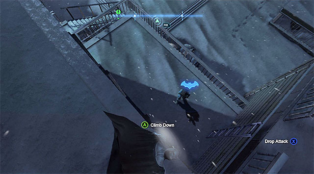 One of the enemies can walk away from the buildings entrance. - Gain access to the GCPD via the rooftop - Main storyline - Batman: Arkham Origins - Game Guide and Walkthrough
