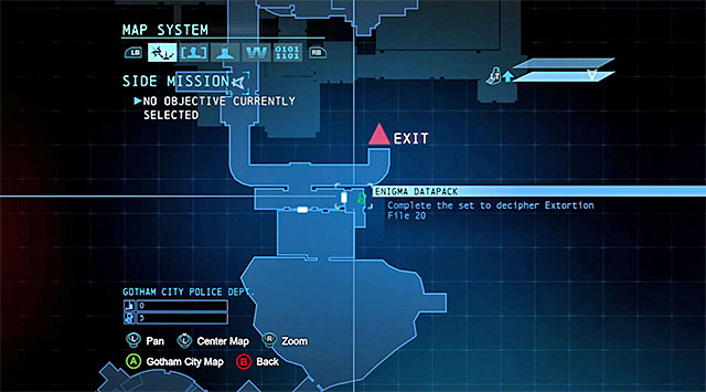 The collectible is in the central part of the Burnley Sewers under the police station, near the sewers descent located to the North of the police building - The best hidden datapacks - Extortion File 20 (Burnley) - Enigma Datapacks - Batman: Arkham Origins - Game Guide and Walkthrough