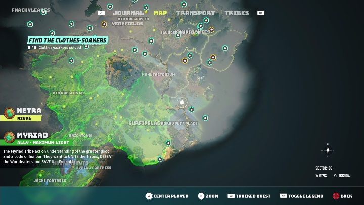 3 - Biomutant: Find The Clothes-Soakers - walkthrough description - Exploration - Biomutant Guide