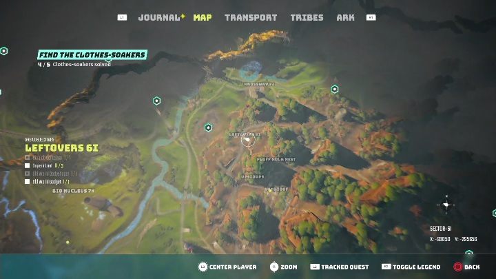 Location: In one of the buildings, Leftovers 6I - Biomutant: Find The Clothes-Soakers - walkthrough description - Exploration - Biomutant Guide