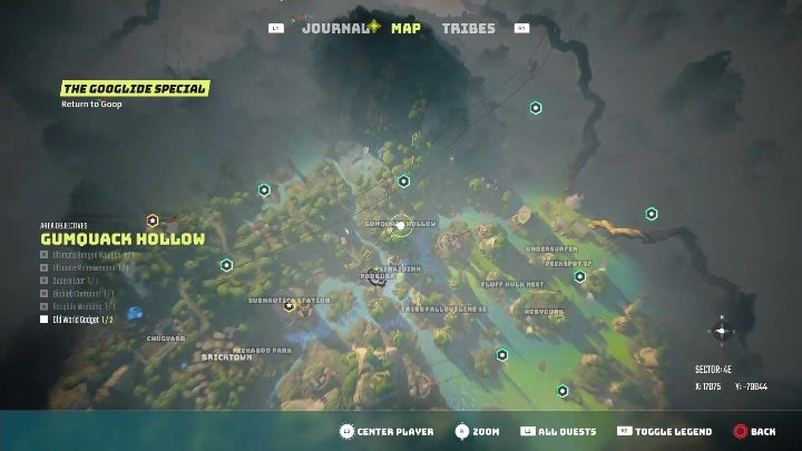 Location: Gumouack Hollow - Biomutant: Ultimate Weapons - list of all - Secrets & Collectibles - Biomutant Guide