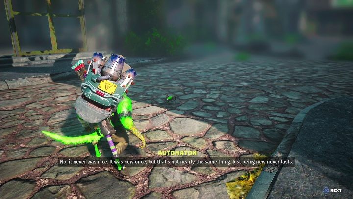 How to start: Complete the side quest Automaton - Biomutant: Old World Knowledge - walkthrough - Exploration - Biomutant Guide