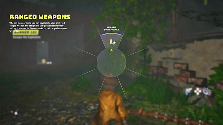 Fortunately, you don't have to use the option to look in the inventory all the time - Biomutant: Firearms in inventory - where to find it? - FAQ - Biomutant Guide