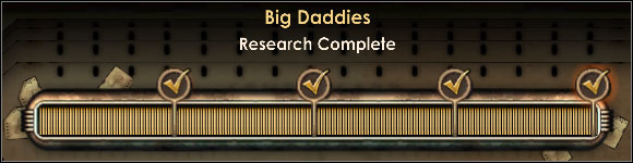 Researching each enemy type can result in maximally four bonuses, unlocked as you make progress in the research - Tips - Enemy research - Tips - Bioshock 2 - Game Guide and Walkthrough