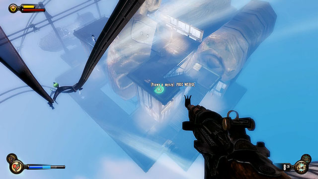 Proceed to the gondola port and use the sky-line to travel a lower platform - Introduction - Lockpicks - BioShock: Infinite - Game Guide and Walkthrough