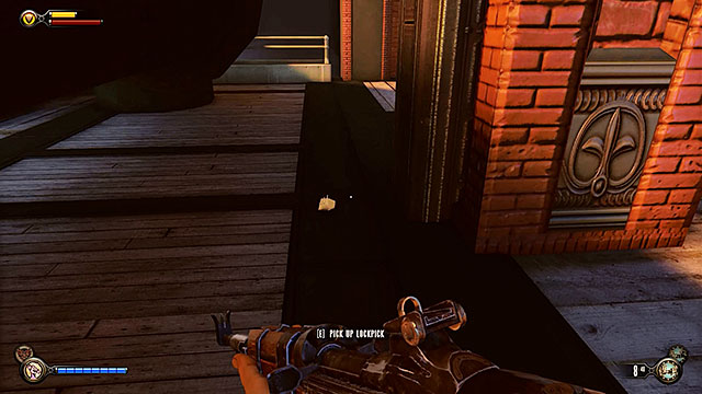 Once youve cleared and fully searched the docks proceed towards a tunnel located near the building with a safe - Find Elizabeth - Chapter 13 - Finkton Docks - BioShock: Infinite - Game Guide and Walkthrough