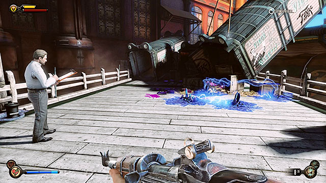 Reach the opposite end of the tunnel - Find Elizabeth - Chapter 13 - Finkton Docks - BioShock: Infinite - Game Guide and Walkthrough