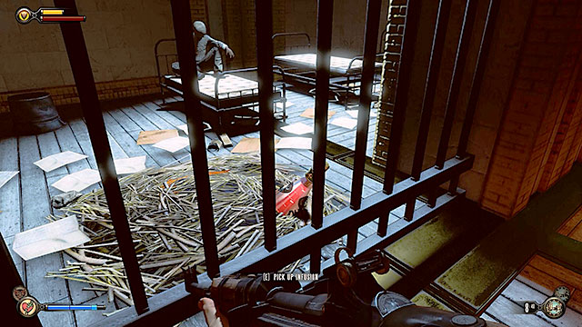 Once youve cleared the area of enemy units descend to a lower platform and keep going until you get to a room on the ground floor - Rescue Elizabeth - Chapter 15 - Fort Franklin Pier - BioShock: Infinite - Game Guide and Walkthrough