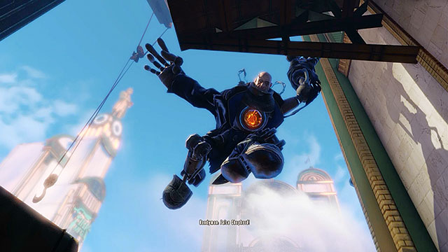 Youll end up in a dock and for the first time youll encounter a Handyman here - one of the strongest opponents in the game - Rescue Elizabeth - Chapter 15 - Fort Franklin Pier - BioShock: Infinite - Game Guide and Walkthrough
