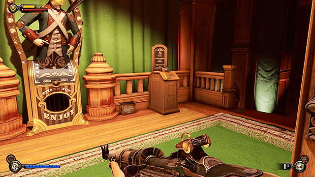 The Good Time Club - in front of the entrance to the audience section of the club (after stepping through the tear) - Chapters 17-18 - Vantage points - BioShock: Infinite - Game Guide and Walkthrough