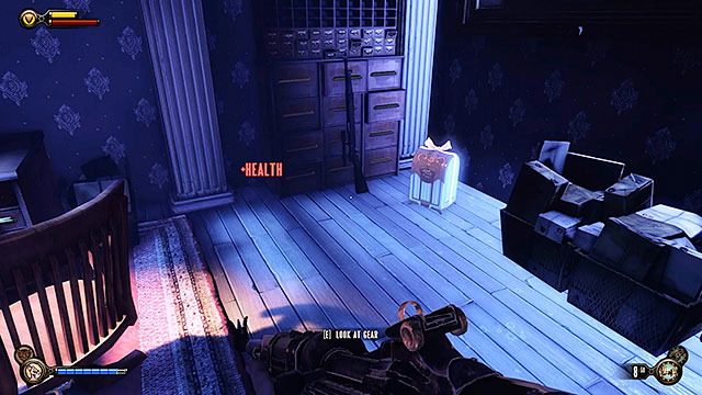 Soldiers Field - at the back of the toy store (you can get here only by using the Shock Jockey vigor) - Chapters 9-12 - Gear - BioShock: Infinite - Game Guide and Walkthrough