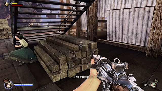 Soldiers Field - under the stairs on the platform between the Hall of Heroes and Patriots Pride Pavilion - Chapter 12 - Lockpicks - BioShock: Infinite - Game Guide and Walkthrough