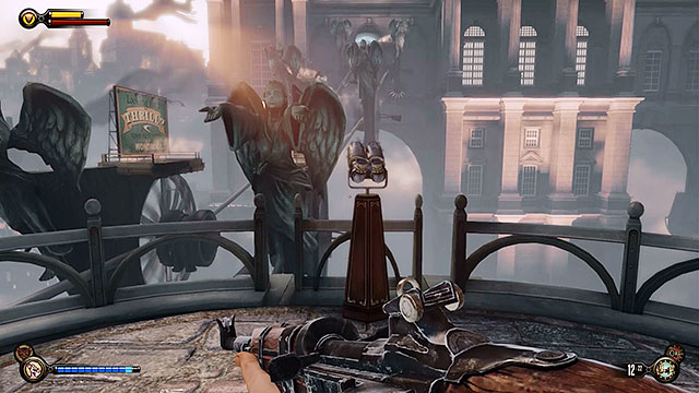 Once the battle has ended take your time to explore the platform - Go to Comstock house part 1 | Chapter 28 - Emporia - Chapter 28 - Emporia - BioShock Infinite Guide
