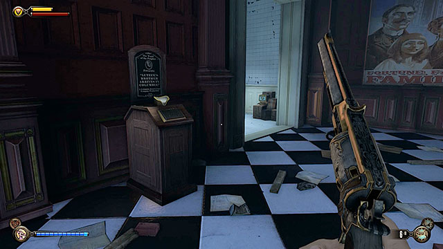 Locate a Vantage point #32 - Kinetoscope between the two toilets - Go to Comstock house part 2 | Chapter 29 - Port Prosperity - Chapter 29 - Port Prosperity - BioShock Infinite Guide