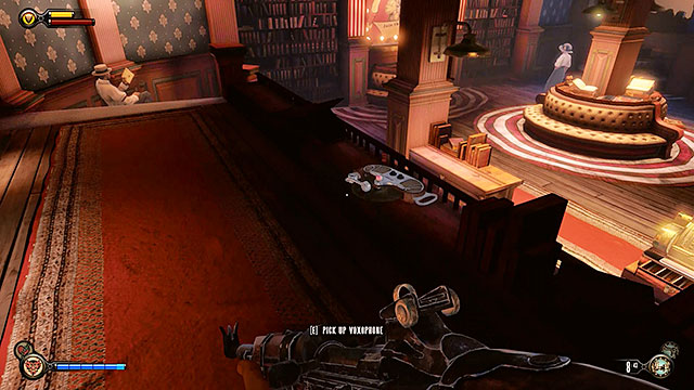 You may now proceed to the Founders Book store located to the right - Take Elizabeth to the First Lady airship - Chapter 8 - Soldiers Field - BioShock: Infinite - Game Guide and Walkthrough