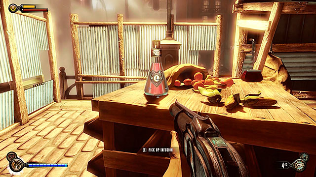Youre going to be attacked by two of the locals a little further ahead and theyll be waiting for you in a side alley located to the left - Find Shantytowns police impound - Chapter 21 - Shantytown - BioShock: Infinite - Game Guide and Walkthrough