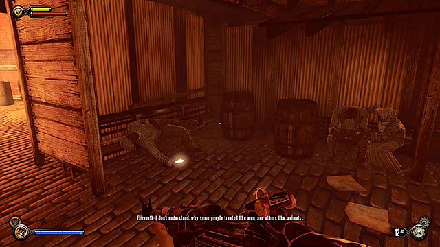 Proceed towards the opposite end of the tunnel (to the singing girl) - Find Shantytowns police impound - Chapter 21 - Shantytown - BioShock: Infinite - Game Guide and Walkthrough