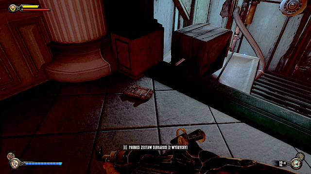 Theres an apartment building near the tunnel exit (second door on the left) and you can break in without using any locks - Go to Comstock house - Chapter 30 - Downtown Emporia - BioShock: Infinite - Game Guide and Walkthrough
