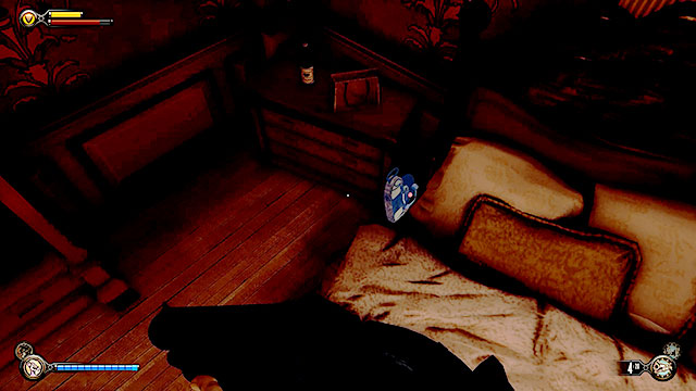 Go to the next room, but instead of heading directly towards the Lutece machine use the stairs leading to the first floor - Find the three tears - Chapter 31 - Memorial Gardens - BioShock: Infinite - Game Guide and Walkthrough