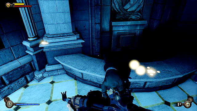 Once youve entered the building take your time to search all the rooms - Find the next tear - Chapter 31 - Memorial Gardens - BioShock: Infinite - Game Guide and Walkthrough
