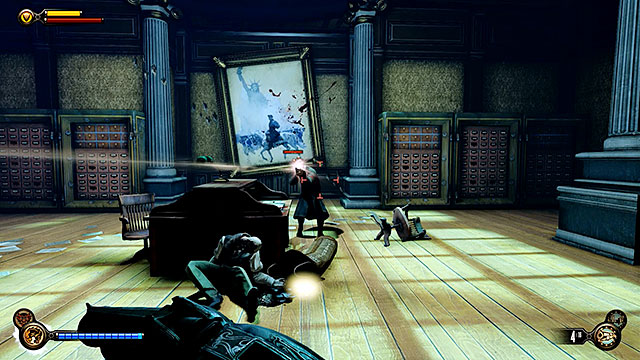 As soon as youve reached an archive in this wing a Crow will send a group of revolutionists at you - Find the next tear - Chapter 31 - Memorial Gardens - BioShock: Infinite - Game Guide and Walkthrough