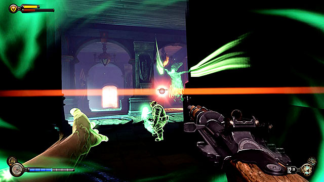 The hallway on the first floor holds two additional turrets and a group of guards from the corridor youve ignored before - Turn off the machines - Chapter 35 - Operating Theatre - BioShock: Infinite - Game Guide and Walkthrough