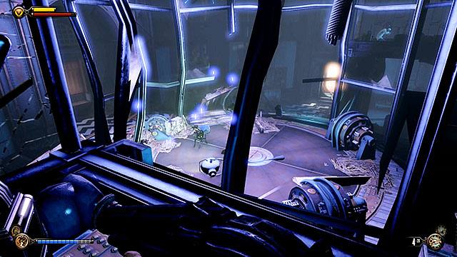 Kill all enemy units and find the staircase leading to the remaining second generator - Turn off the machines - Chapter 35 - Operating Theatre - BioShock: Infinite - Game Guide and Walkthrough