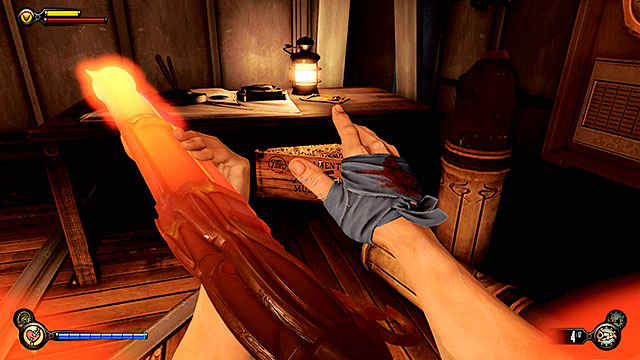 Start fighting your way through waves of enemies, heading to the lower decks beak area - Find a way to the top deck - Chapter 37 - Hangar Deck - BioShock: Infinite - Game Guide and Walkthrough