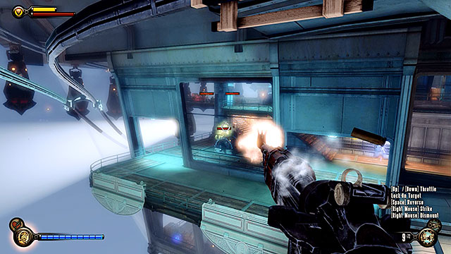 Start clearing out the second deck of the hangar - Clear the hangar bay Sky-Line - Chapter 37 - Hangar Deck - BioShock: Infinite - Game Guide and Walkthrough