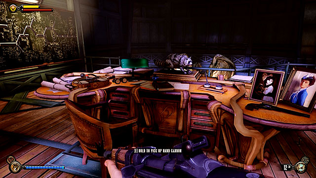 The Hand of the Prophet - inside Comstocks study, above the command deck - Chapters 36-39 - Voxophones - BioShock: Infinite - Game Guide and Walkthrough