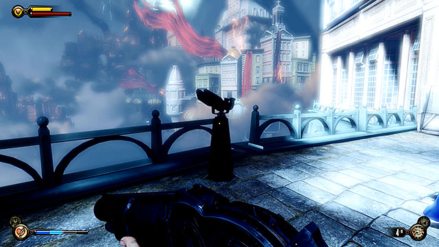 Memorial Gardens - passageway between Comstocks house and the cemetery - Chapters 28-30 - Vantage points - BioShock: Infinite - Game Guide and Walkthrough