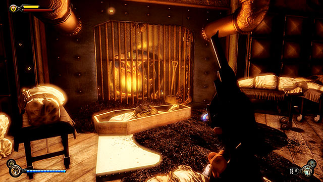Where We Wep - inside a coffin found in the incinerator room - Chapters 32-35 | Voxophones in BioShock Infinite - Voxophones - BioShock Infinite Guide