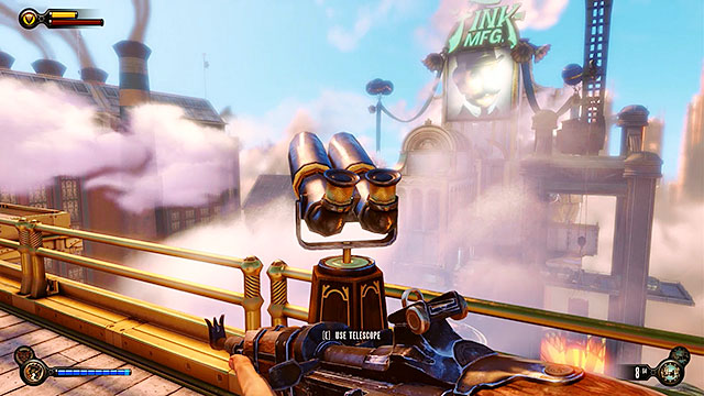 Worker Induction Center - a platform at the gondola station - Chapters 10-16 | Vantage points in BioShock Infinite - Vantage points - BioShock Infinite Guide