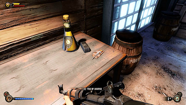 Hall of Heroes - in a side room visited along the way to the exhibit - Chapters 9-11 | Lockpicks in BioShock Infinite - Lockpicks - BioShock Infinite Guide