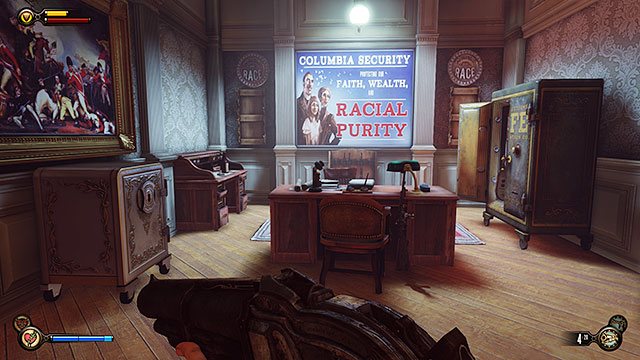 Check the study located on the other side of the door and youll uncover a locked safe - Safes and locked doors (chapters 8-28) | Lockpicks in BioShock Infinite - Lockpicks - BioShock Infinite Guide