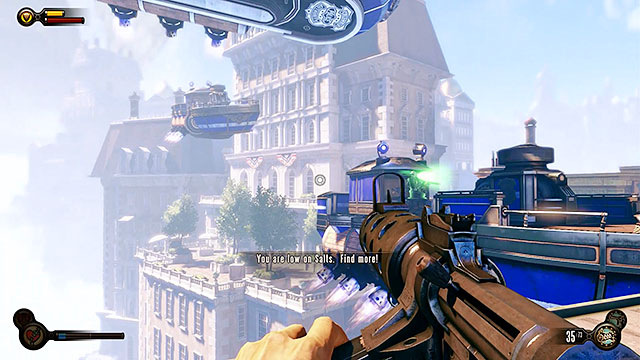 Another police barge can be located on the other side of the roof and two more will arrive soon, both with police reinforcements - Go to the Monument Island and find the girl (part 1) - Chapter 4 - Comstock Center Rooftops - BioShock: Infinite - Game Guide and Walkthrough