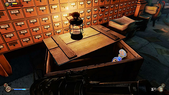 Use the stairs to get to the ticket office - Find a gondola to Monument Island - Chapter 5 - Monument Island Gateway - BioShock: Infinite - Game Guide and Walkthrough