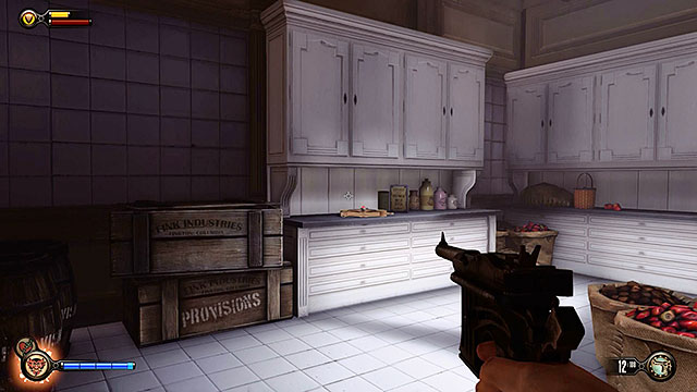 The Blue Ribbon Restaurant - in the kitchen behind R - Chapter 4 - Voxophones - BioShock: Infinite - Game Guide and Walkthrough